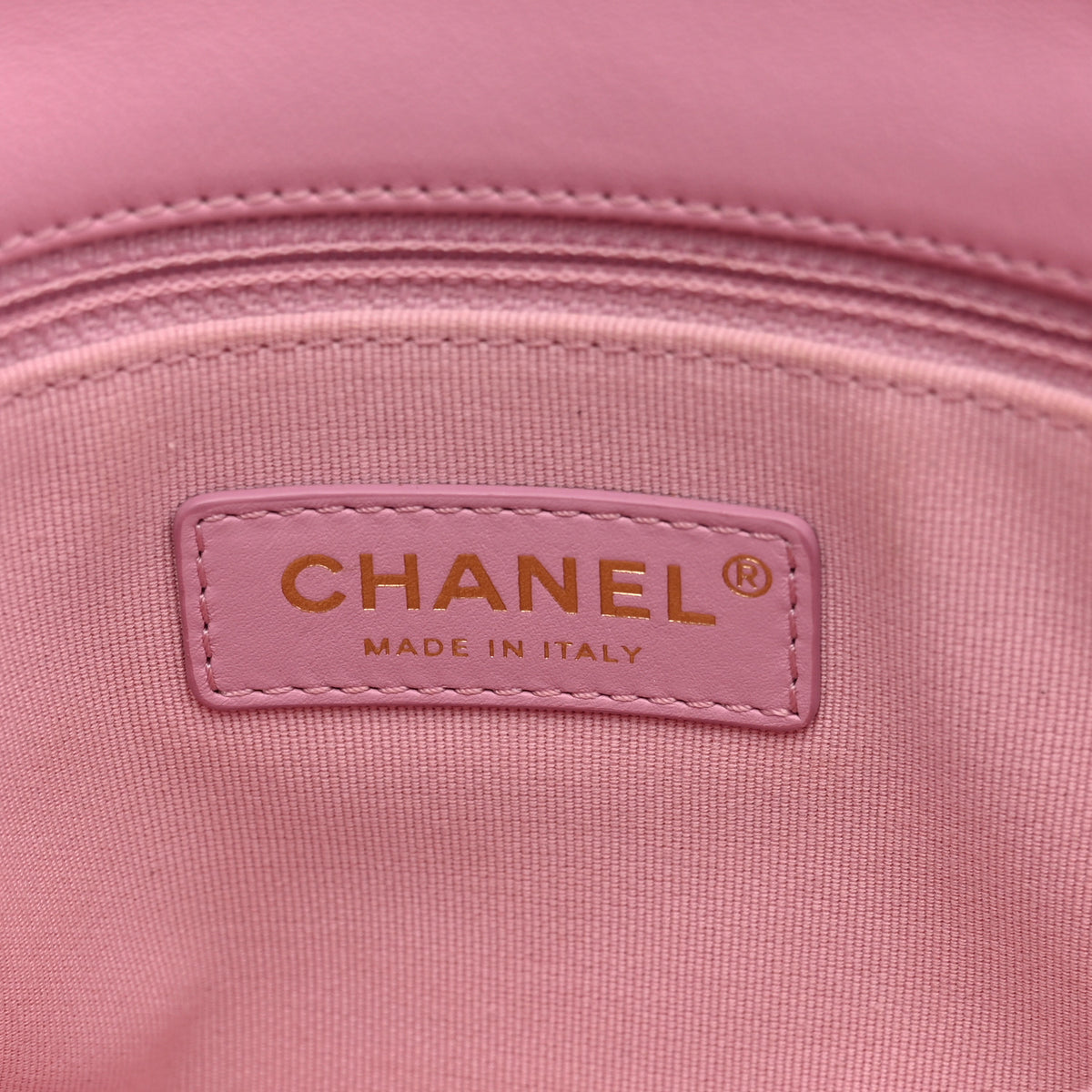 Chanel Lambskin Quilted Small Lacquered Chain Flap Pink 6 of 12
