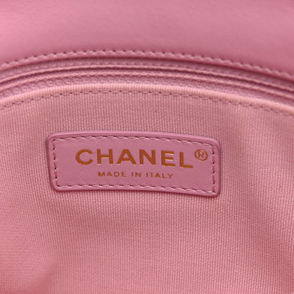 Chanel Lambskin Quilted Small Lacquered Chain Flap Pink 6 of 12