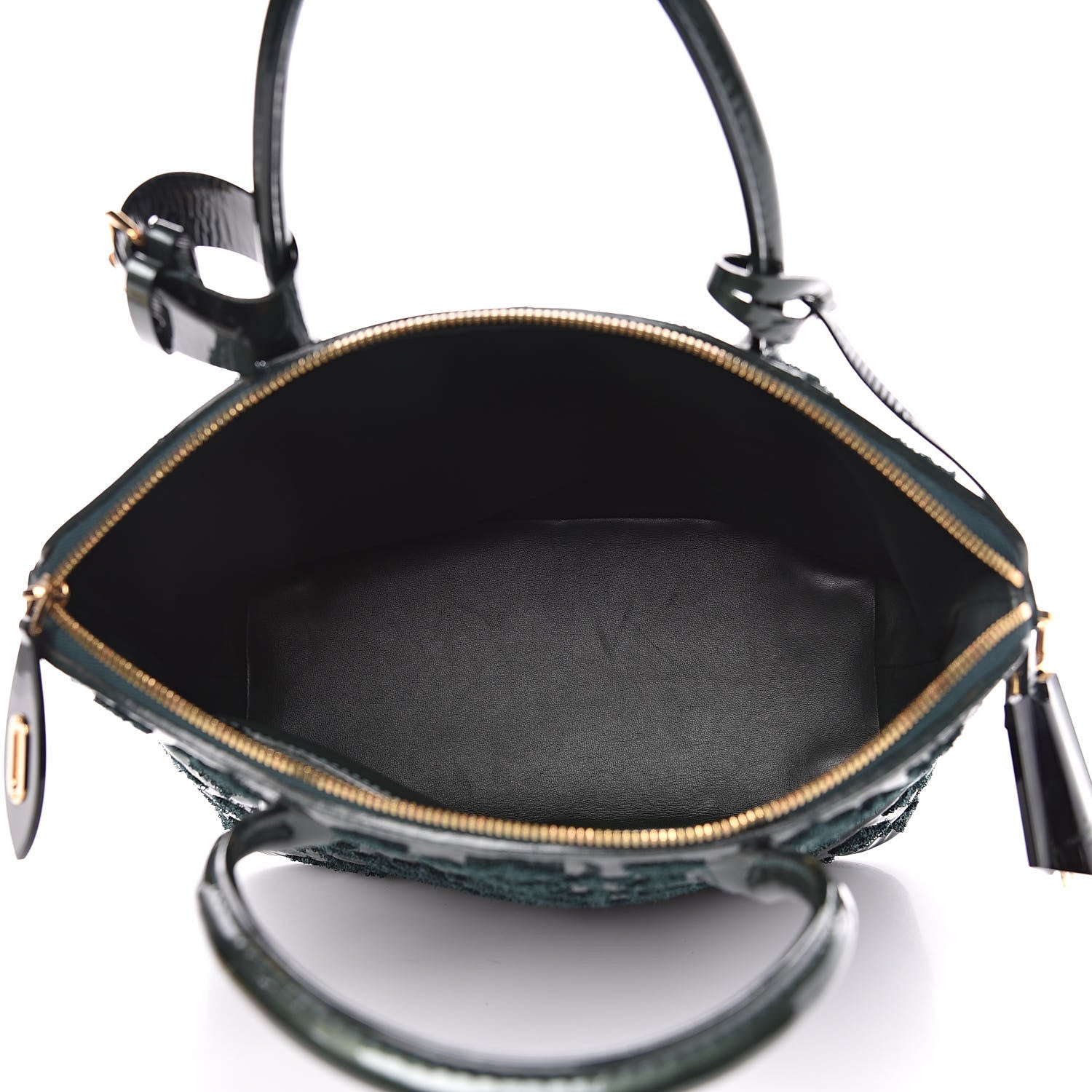 Louis Vuitton Patent Lambskin Fascination Lockit Vert Fonce 5 of 11