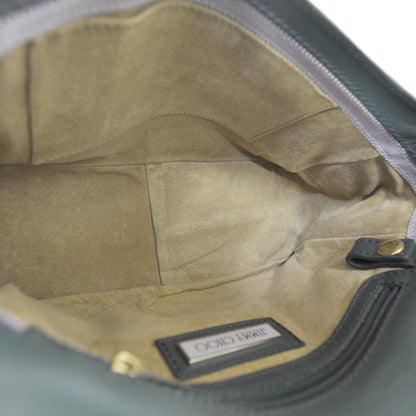 Jimmy Choo Leather Torquay Flap Bag Green 6 of 8