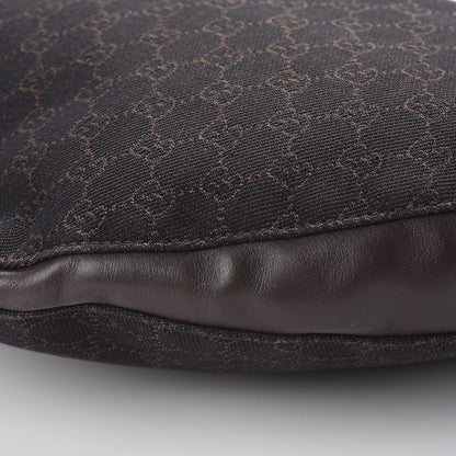 Gucci Denim Monogram Half Moon Hobo Dark Brown 13 of 13