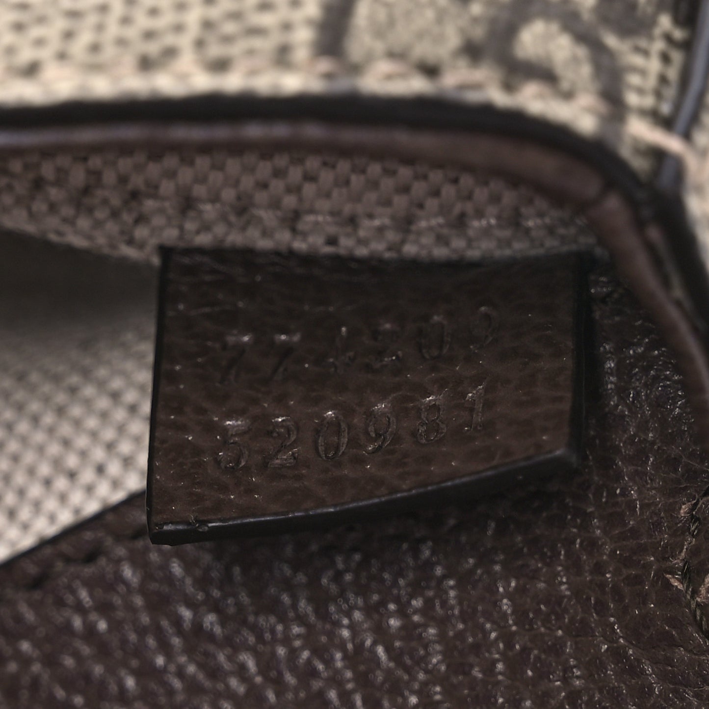 GG Supreme Monogram Mini Horsebit 1955 Asymmetric Shoulder Bag Beige Ebony