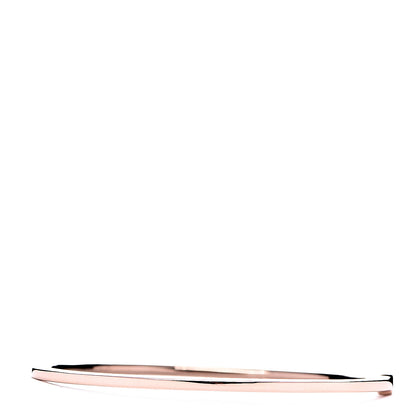 Tiffany 18K Rose Gold Diamond Metro Hinged Bangle Bracelet 3 of 5