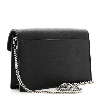 Louis Vuitton Soft Calfskin My Lockme Chain Pochette Black 3 of 11