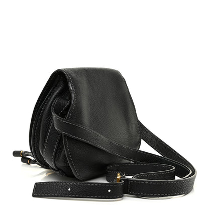 Chloe Calfskin Mini Marcie Round Crossbody Bag Black 3 of 13
