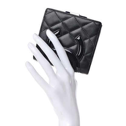 Chanel Calfskin Quilted Cambon Bi-Fold Wallet Black 3 of 18