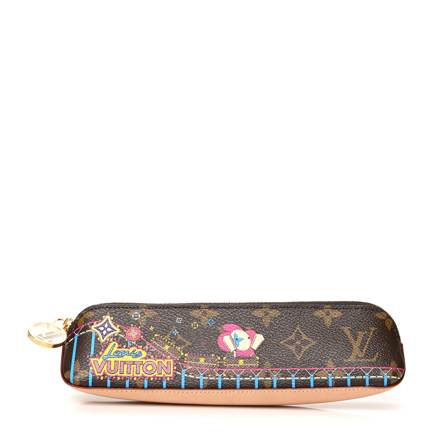 Louis Vuitton Monogram 2020 Christmas Animation Roller Coaster Elizabeth Pencil Pouch 1 of 9