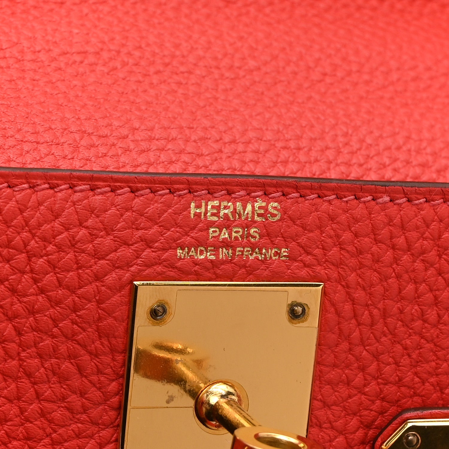 Hermes Togo Kelly Retourne 28 Rouge Pivoine 6 of 10