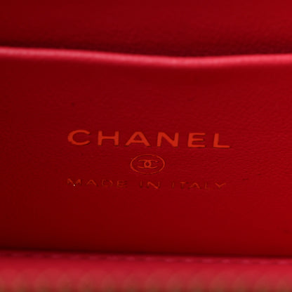 Chanel Caviar Quilted Sweetheart Vanity Case Pink 6 of 13
