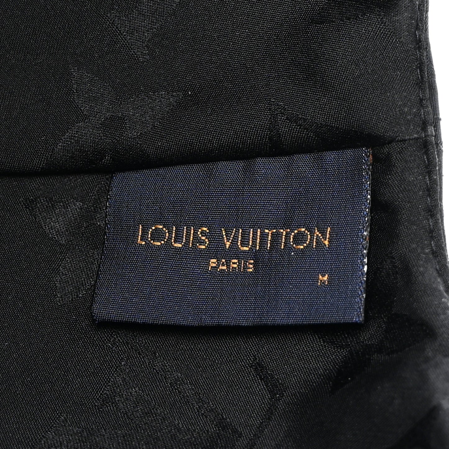 Polyester Silk Monogram LV Get Ready Cap M Black