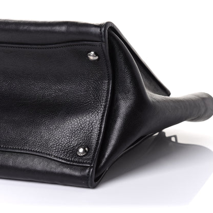 Prada Glace Calf Twin Pocket Tote Black 10 of 13