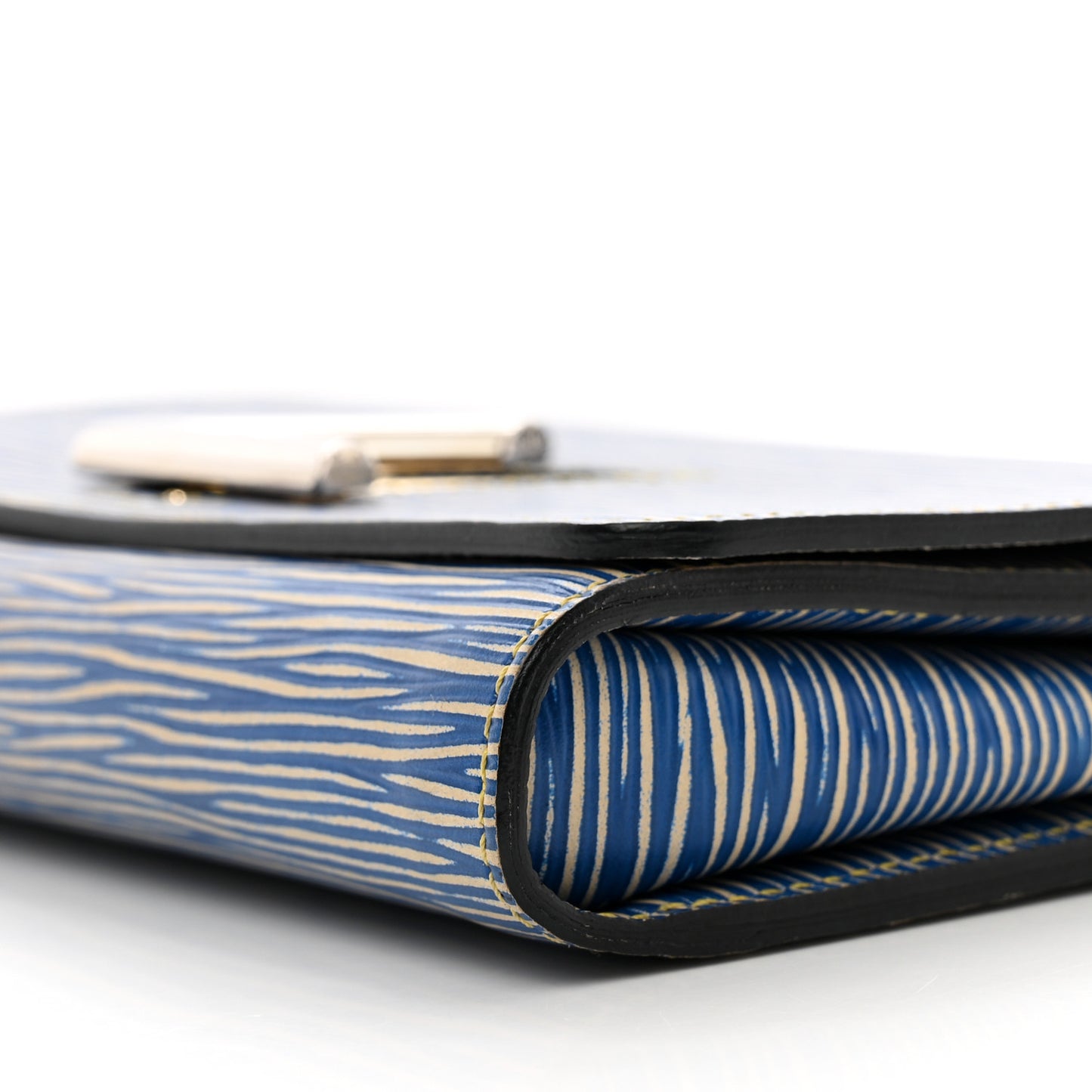 Epi Twist Chain Wallet Denim Light