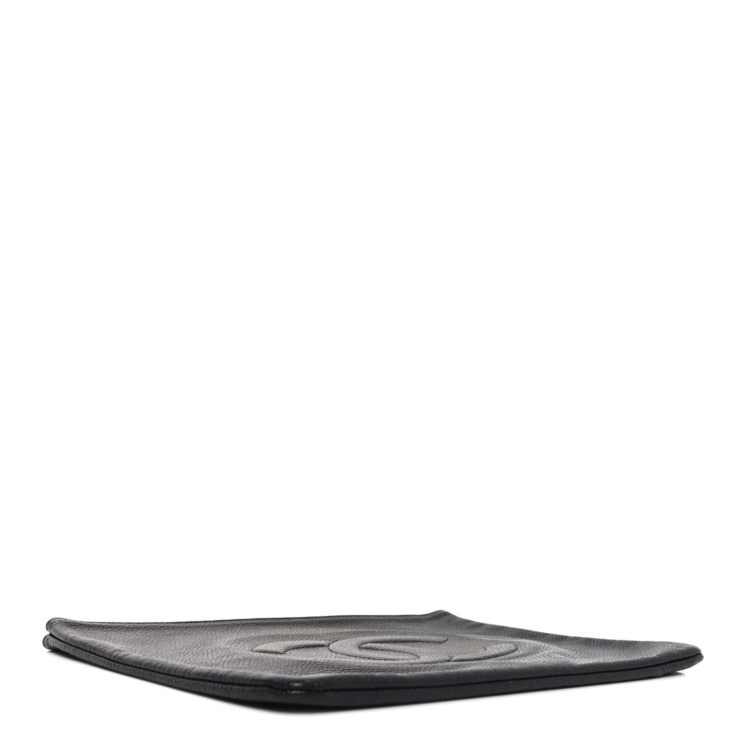 Chanel Caviar Timeless CC Cosmetic Pouch Clutch Black 4 of 8
