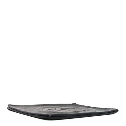 Chanel Caviar Timeless CC Cosmetic Pouch Clutch Black 4 of 8
