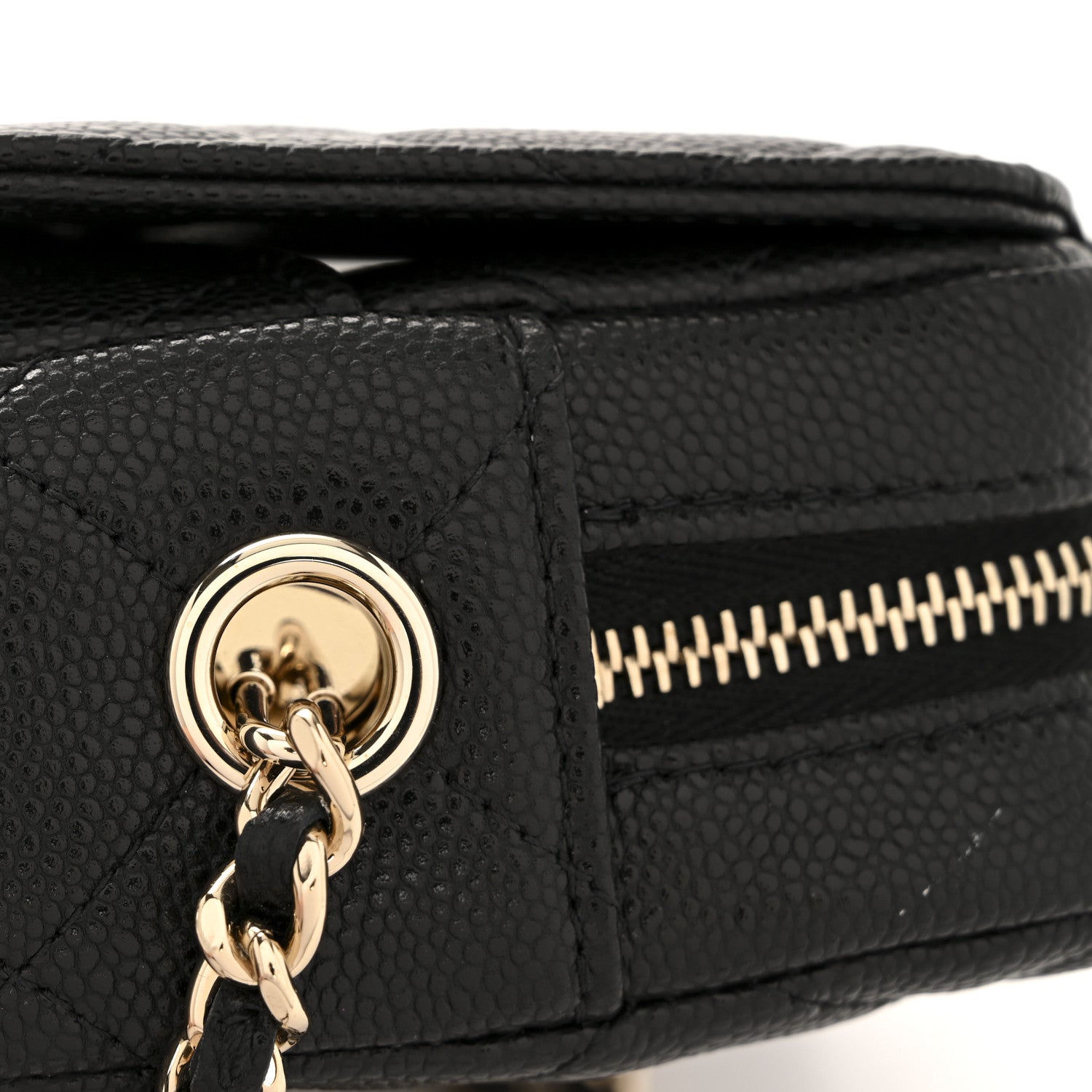 Chanel Caviar Quilted Vertical Flap With Chain Black 11 of 12