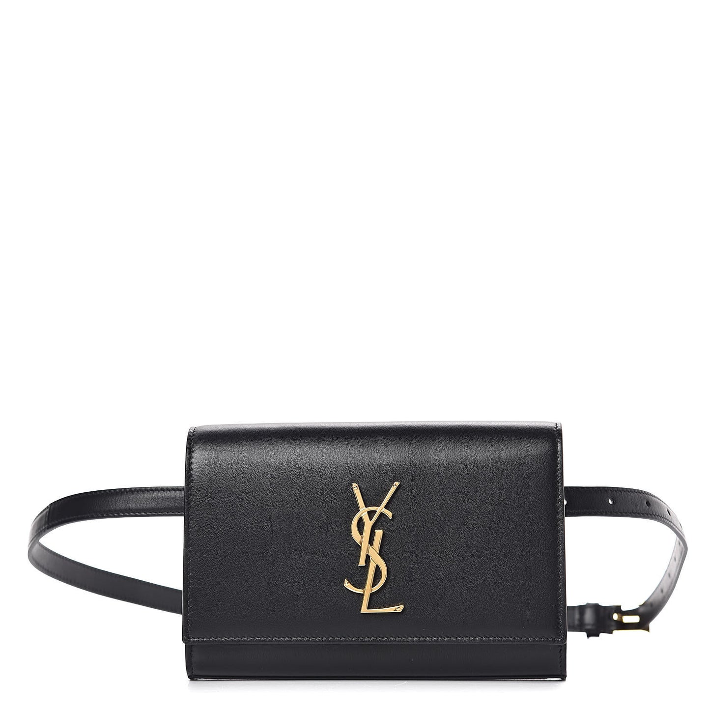 Smooth Calfskin Monogram Kate Belt Bag Black