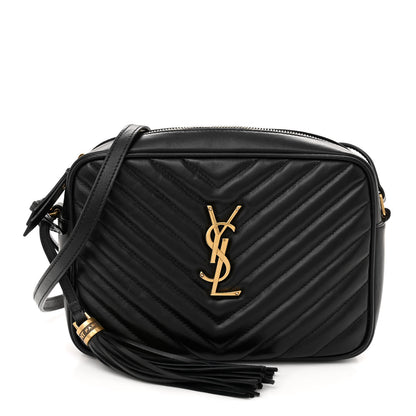 Saint Laurent Calfskin Matelasse Monogram Lou Camera Bag Black 1 of 13