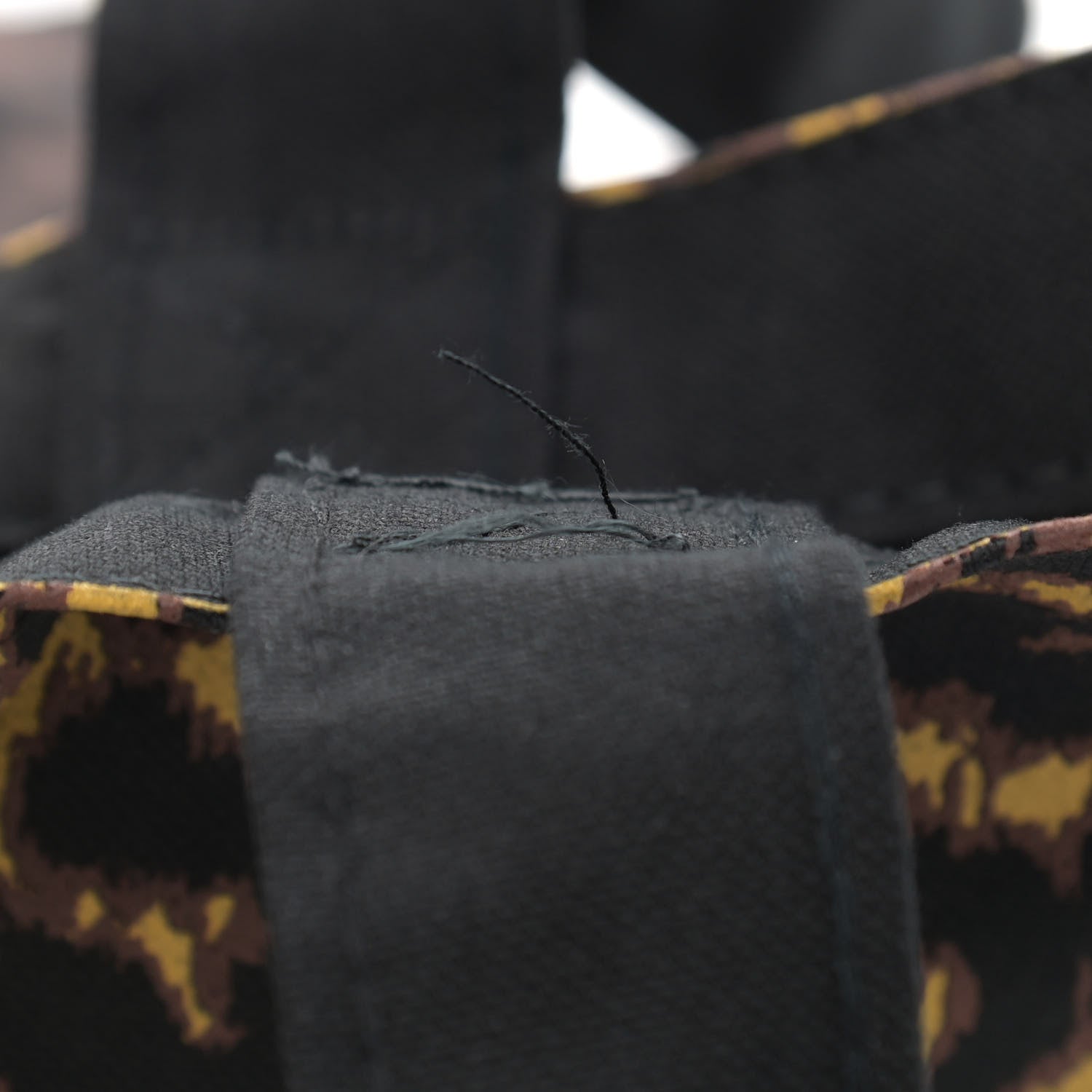 Saint Laurent Canvas Leopard Tote Black 11 of 13