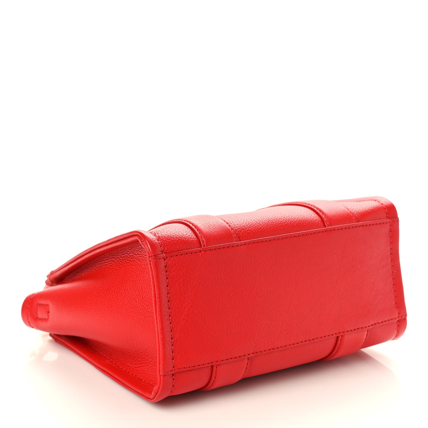 Grained Calfskin Small The Tote Bag Red