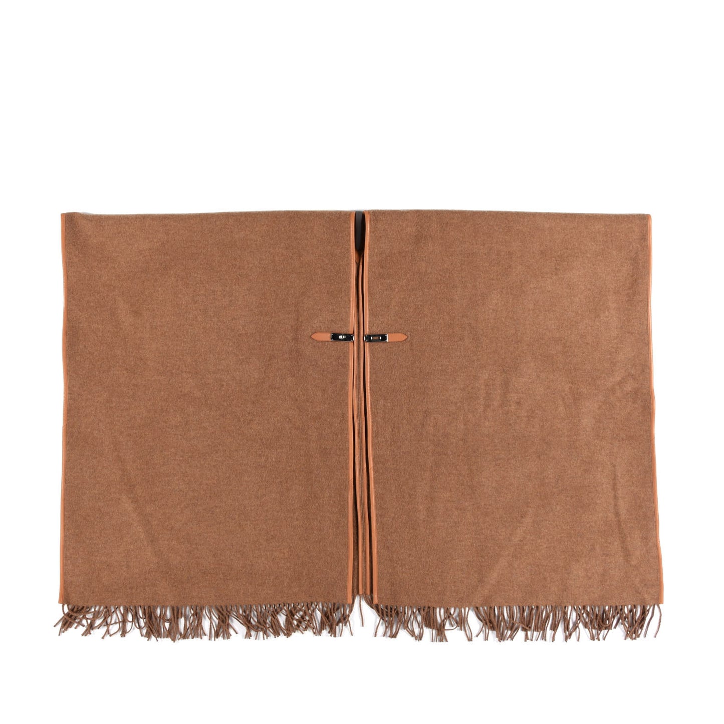Cashmere Lambskin Kelly Poncho Camel