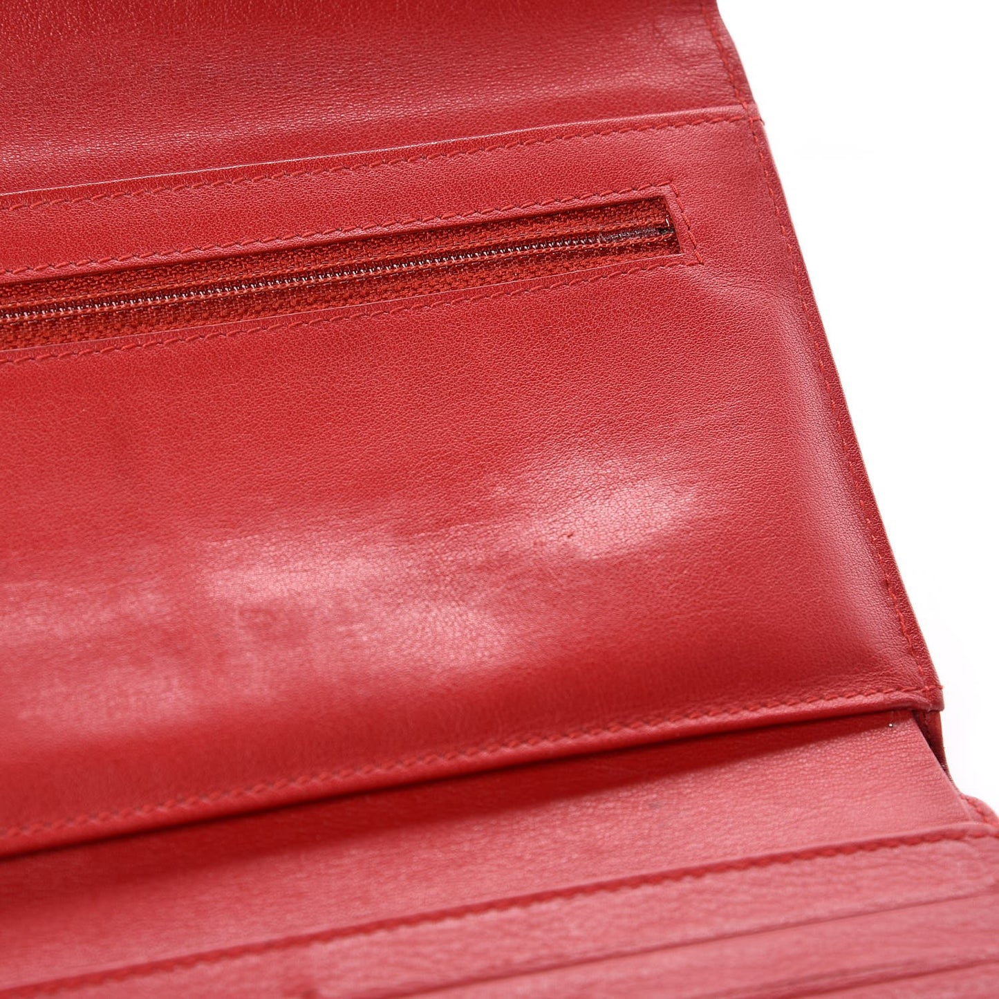 Caviar Timeless CC Large Flap Wallet Red