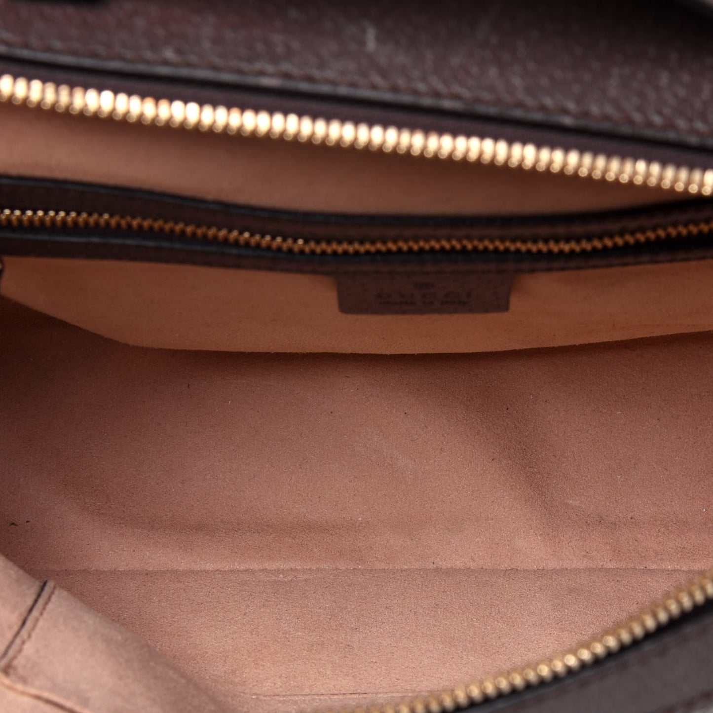 GG Supreme Monogram Web Small Ophidia Top Handle Shoulder Bag Brown