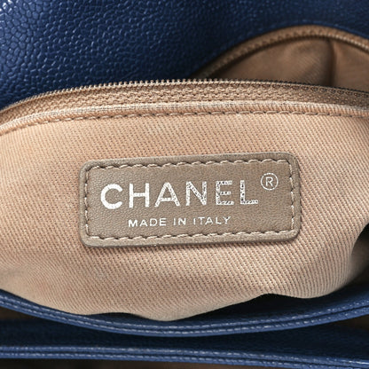 Chanel Caviar Quilted Medium Simply CC Flap Blue 7 of 15