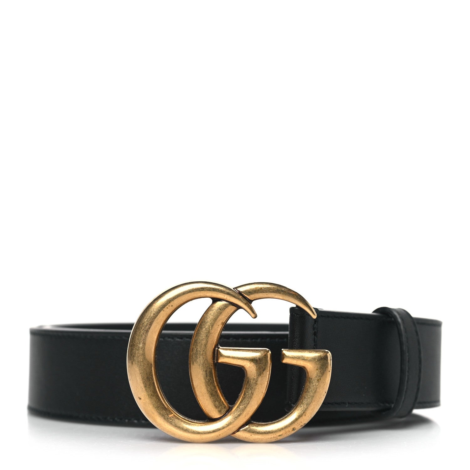 Gucci Moon Calfskin Double G 30mm Belt 75 30 Black 1 of 5