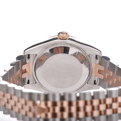Rolex Stainless Steel 18K Everose Gold Diamond 31mm Oyster Perpetual Datejust Watch Silver 178271 5 of 7