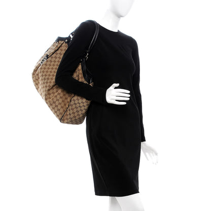 Gucci Monogram Large Sukey Tote Beige Ebony Black 4 of 30