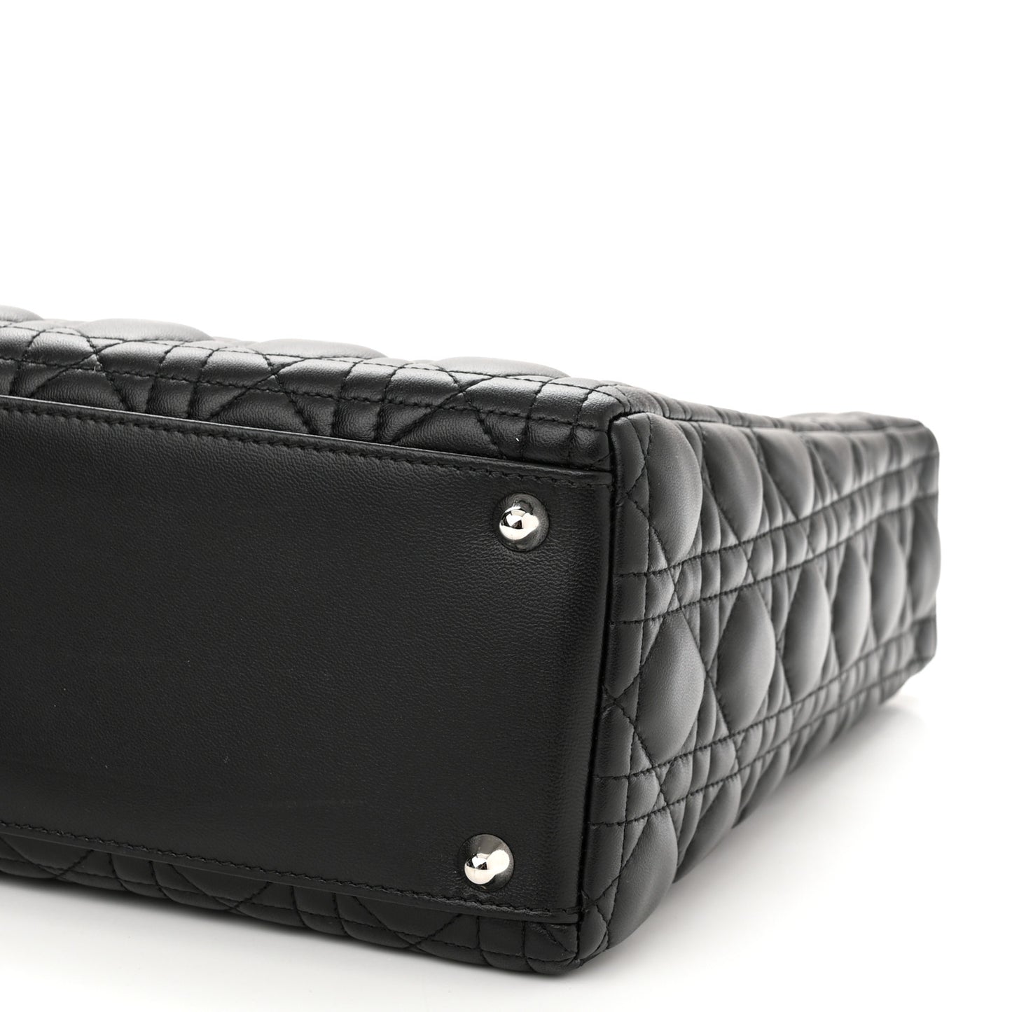 Lambskin Cannage Large Lady Dior Black