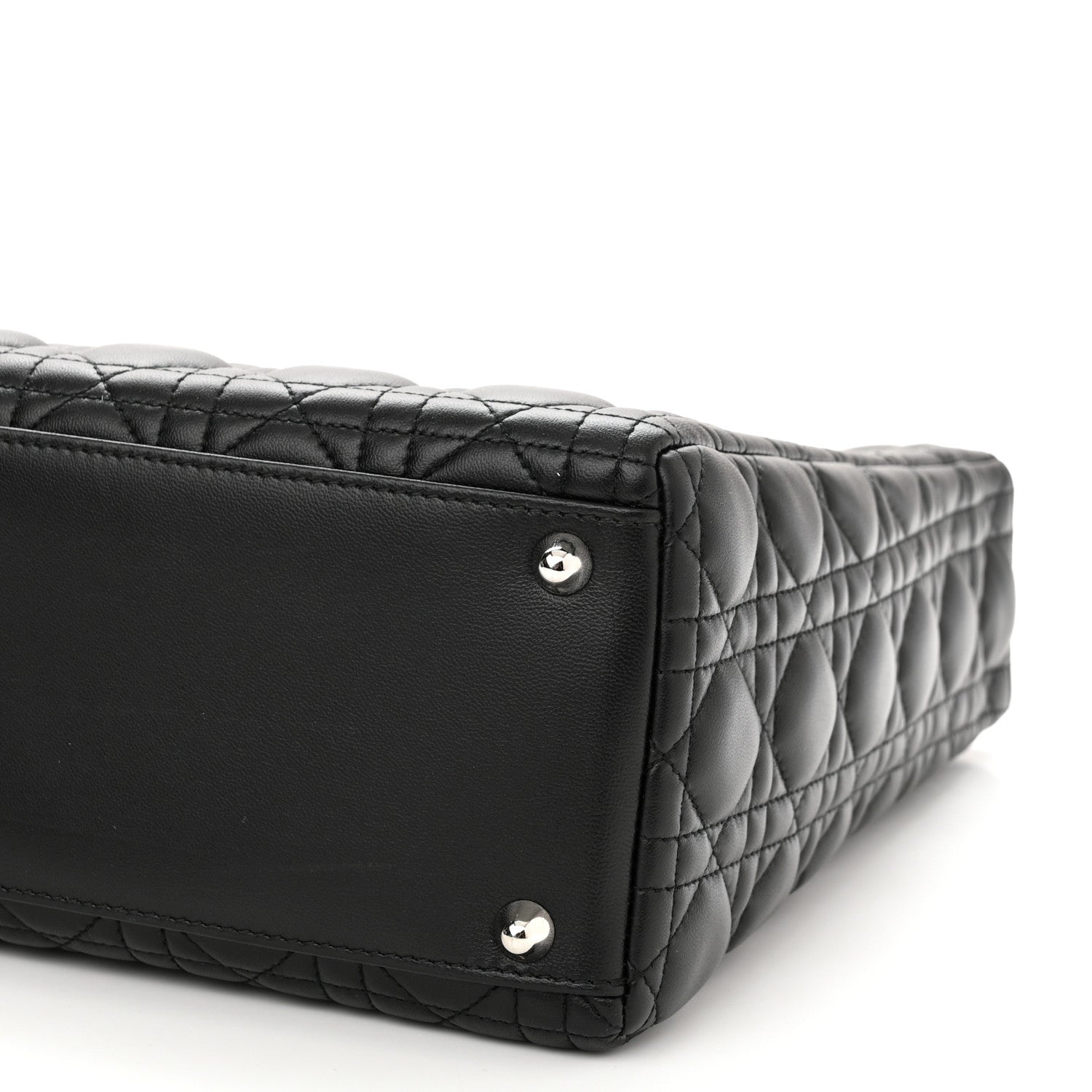 Christian Dior Lambskin Cannage Large Lady Dior Black 10 of 10