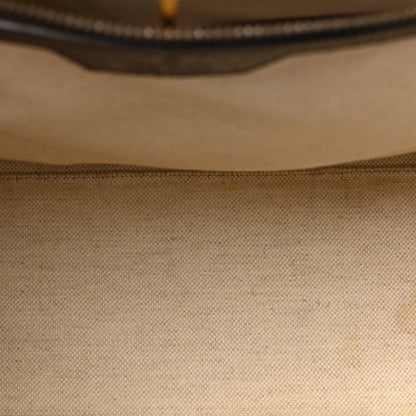 Gucci GG Supreme Monogram Textured Dollar Calfskin Web Gucci Tiger Small Retro Interlocking G Tote Bag Beige Ebony Live Red New Shamarock New Acero 5 of 9