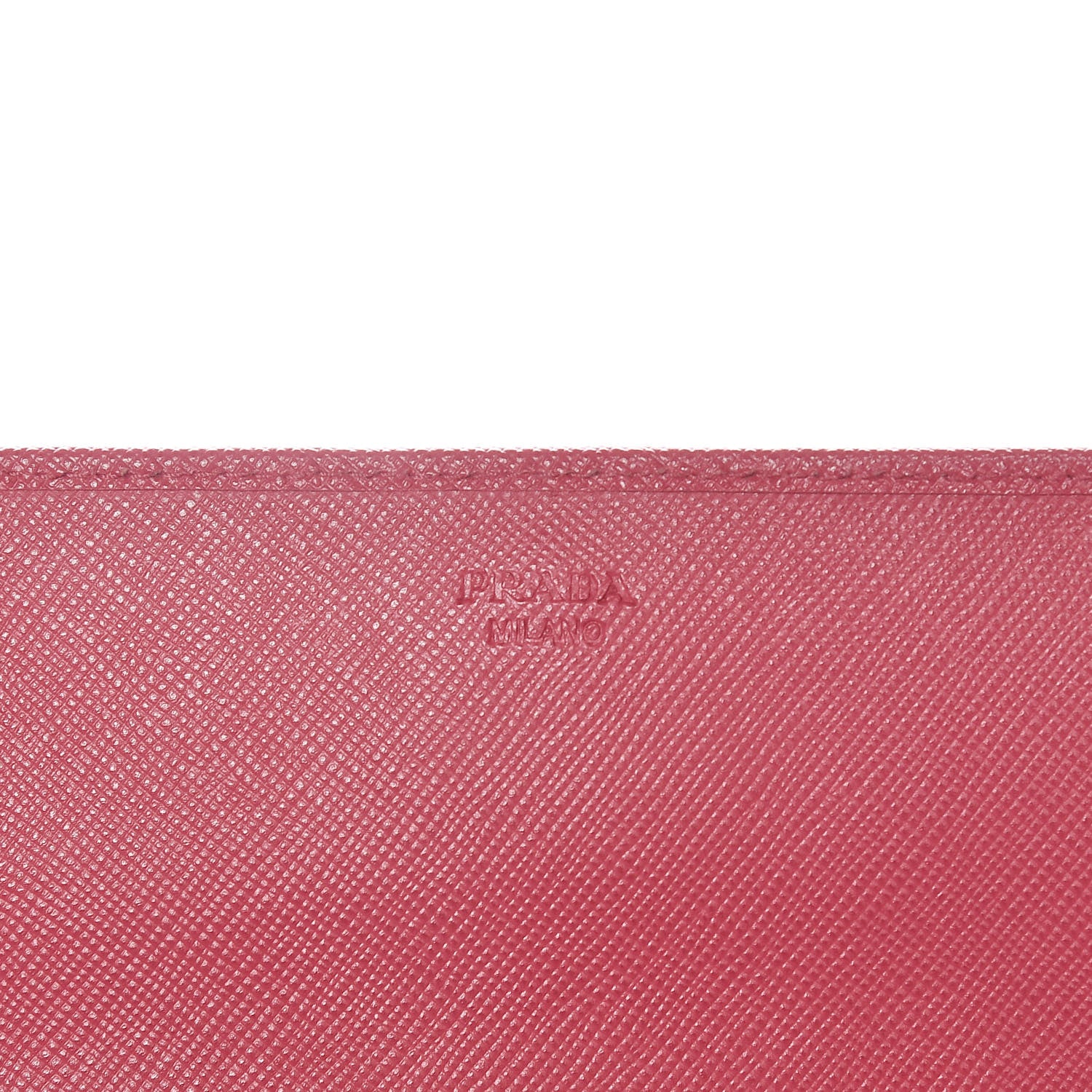 Prada Saffiano Metal Oro Chain Wallet Peonia 6 of 11