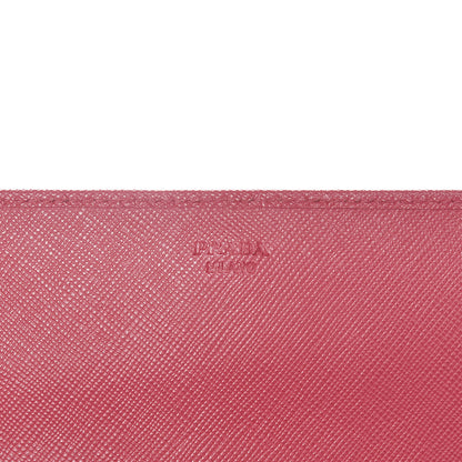 Prada Saffiano Metal Oro Chain Wallet Peonia 6 of 11
