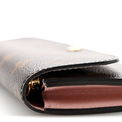 Louis Vuitton Monogram Emilie Wallet Rose Ballerine 9 of 10