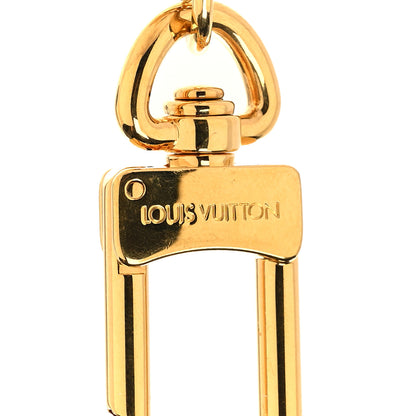 Louis Vuitton Metal Monogram Epi Spring Street Bag Charm Key Holder Gold 3 of 5