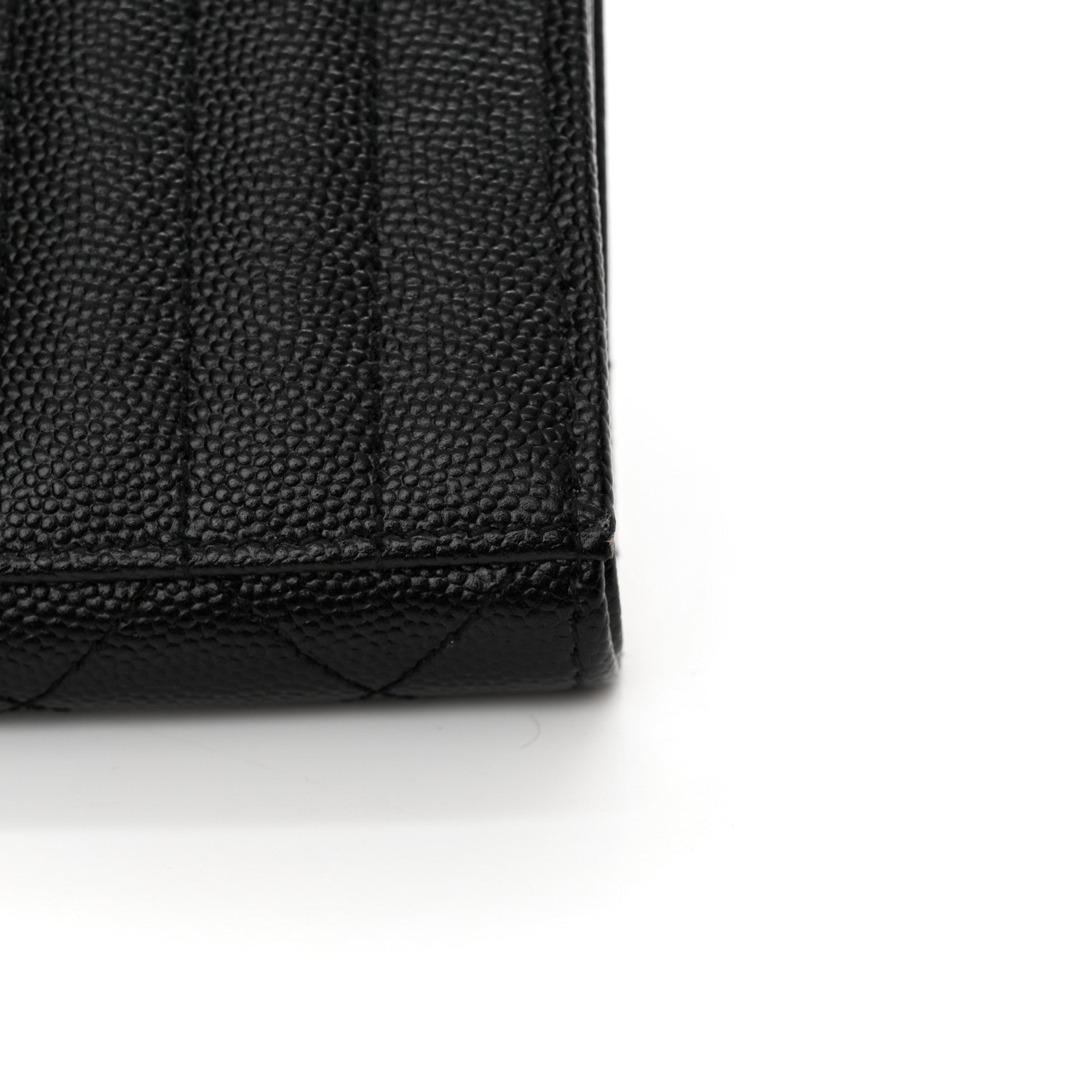 Saint Laurent Grain De Poudre Textured Mixed Matelasse Triquilt Monogram Clutch Black 13 of 15