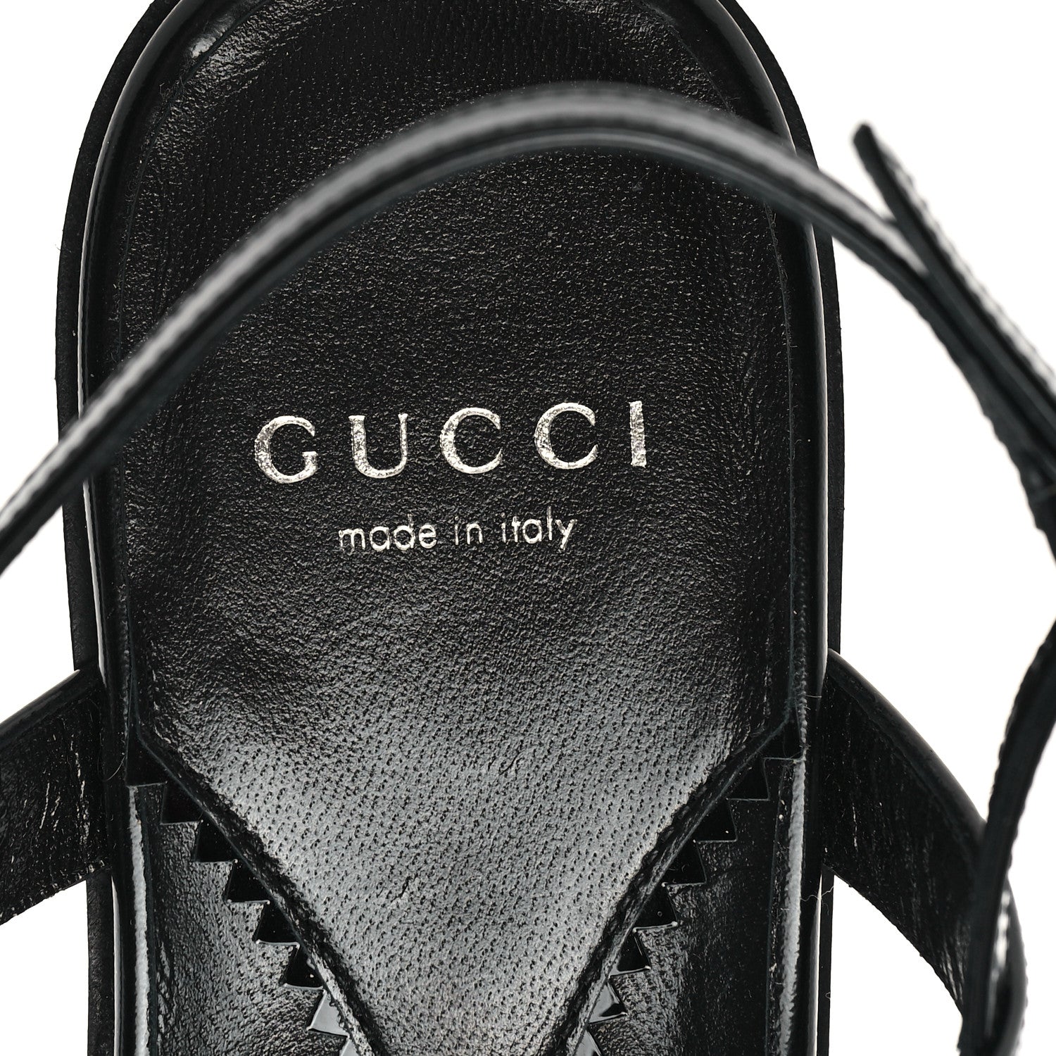 Gucci Calfskin Horsebit Divine Slingback Sandals 38 Black 8 of 9
