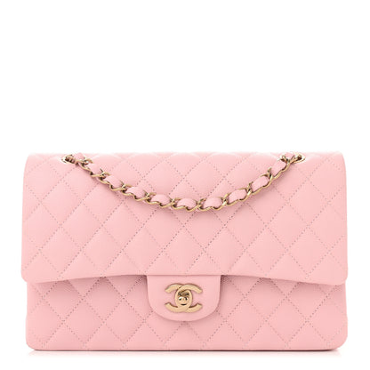 Chanel Caviar Quilted Medium Double Flap Light Pink 1 of 11
