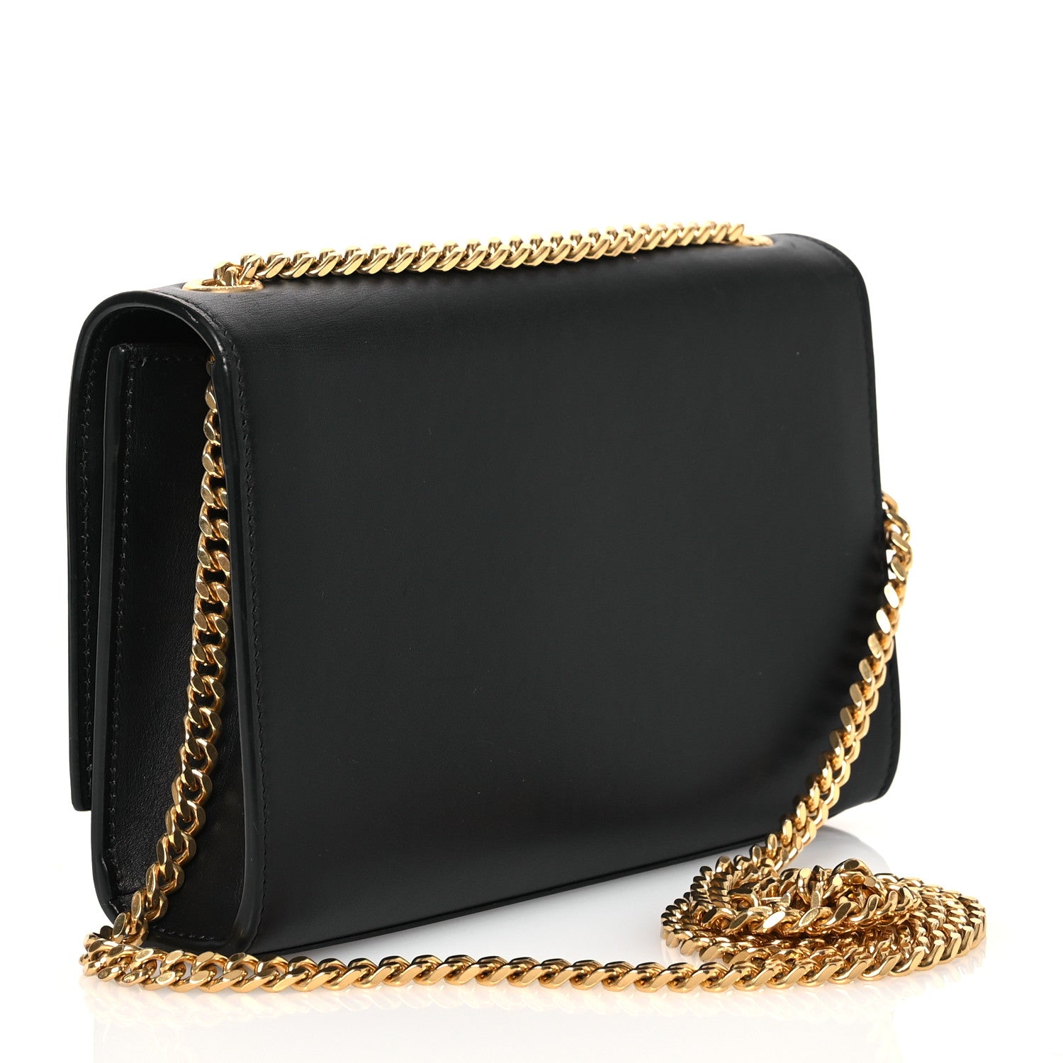 Saint Laurent Calfskin Small Monogram Kate Satchel Black 3 of 14