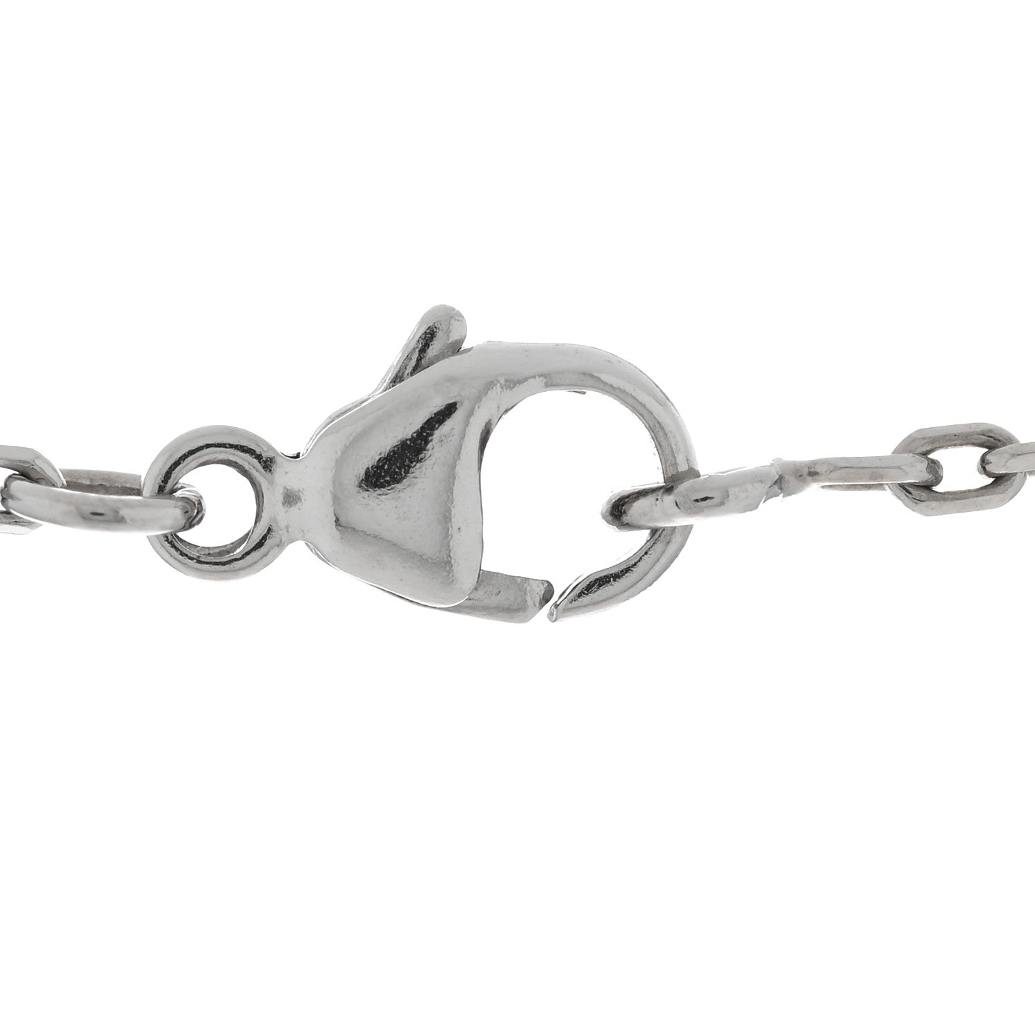 Hermes Lacquered Palladium Mini Pop H Pendant Necklace White 4 of 6