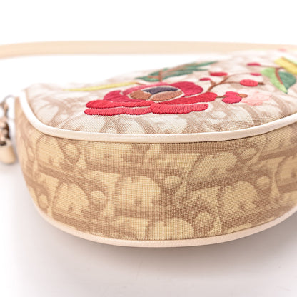 Christian Dior Monogram Vintage Flowers Mini Saddle Bag Beige 8 of 9