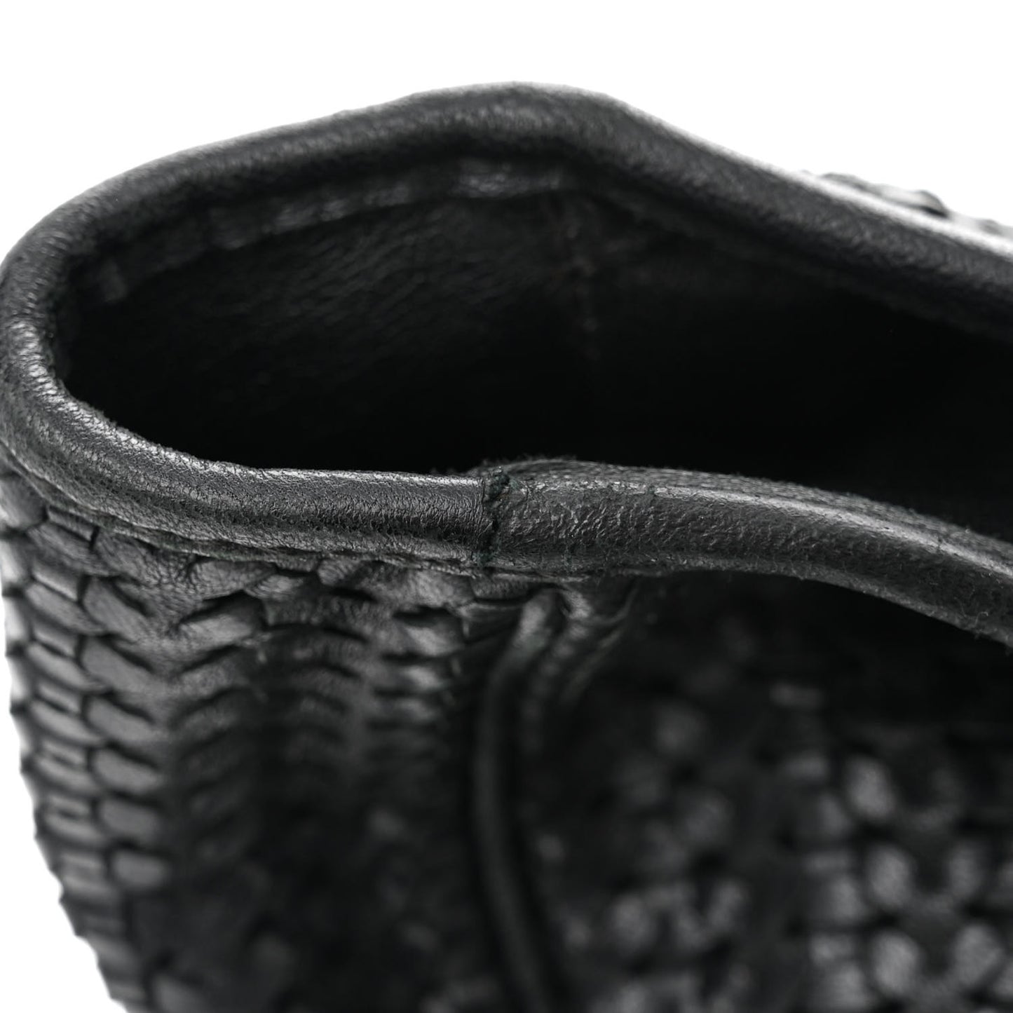 Lambskin Woven Dior Soft Shopping Tote Black