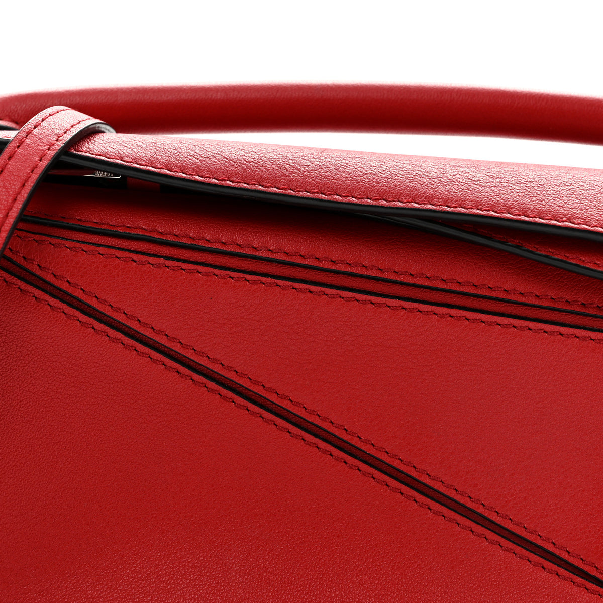 Calfskin Mini Puzzle Bag Pomodoro