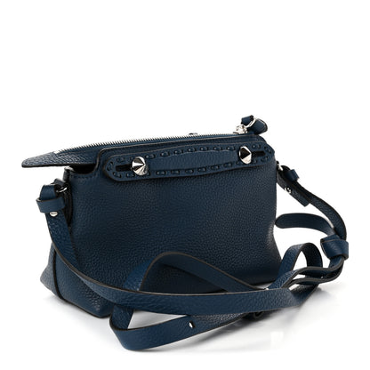 Fendi Cuoio Romano Selleria Sintetica Tape Stitch Mini By The Way Boston Bag  Placca Argento 3 of 9