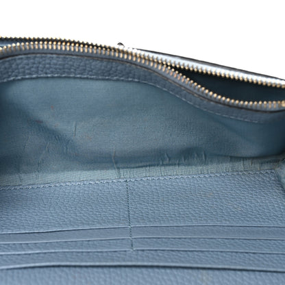 Valentino Garavani Pebbled Calfskin Rockstud Flip Lock Wallet On Chain Niagara 5 of 11