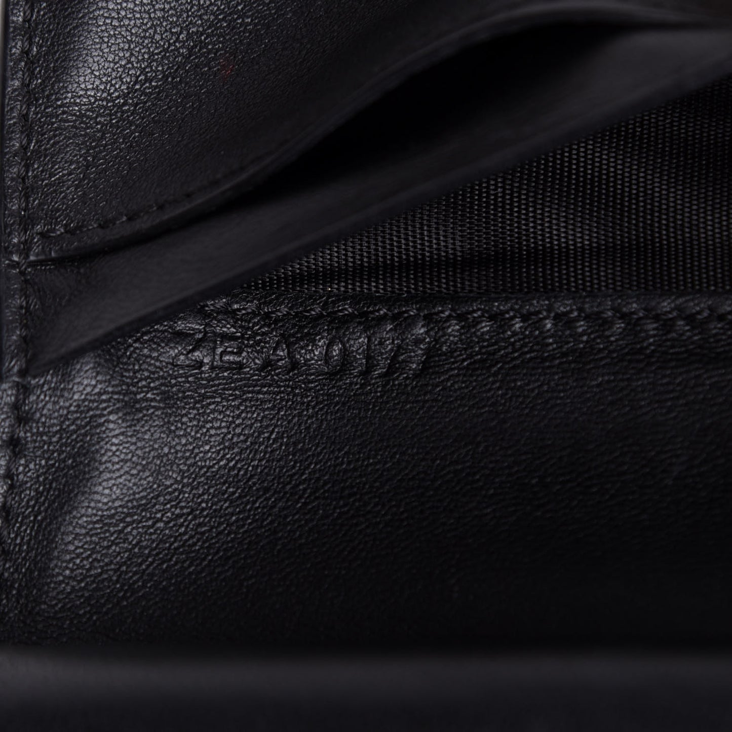 Sugar Goatskin Compact Wallet Black