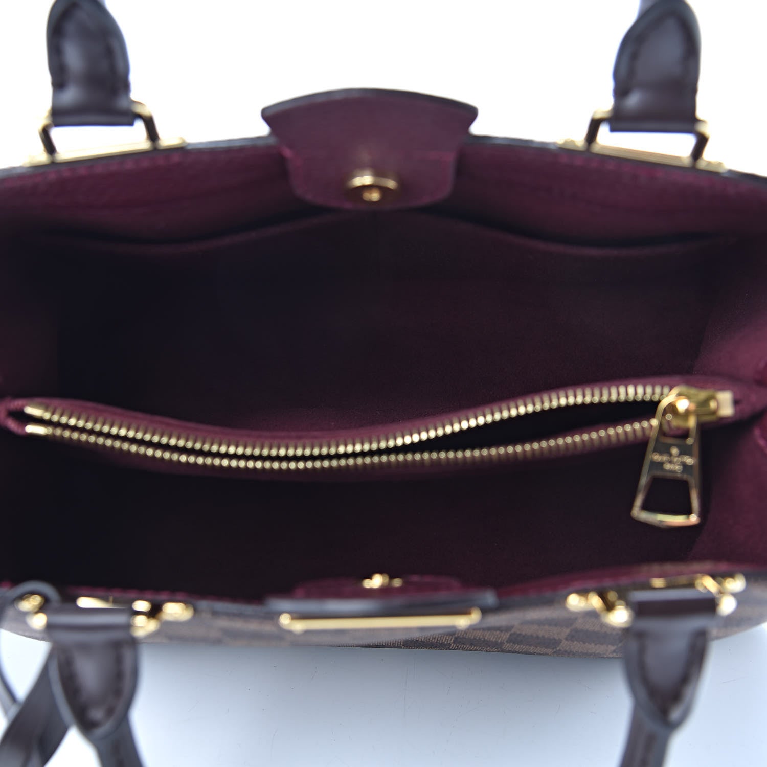 Louis Vuitton Damier Ebene Cuir Taurillon Brittany Bordeaux 5 of 9