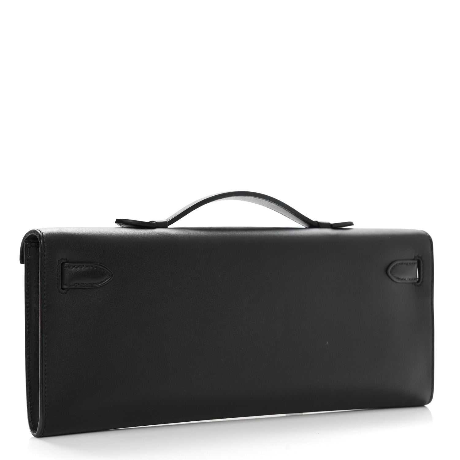 Hermes Swift Kelly Cut Clutch Pochette Black 3 of 9